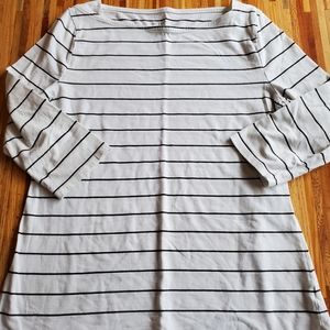 Merona Boat Neck 3\4 Sleeve Top